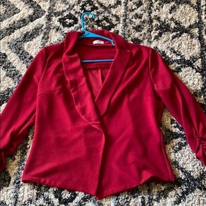 Red Cardigan/ Blazer